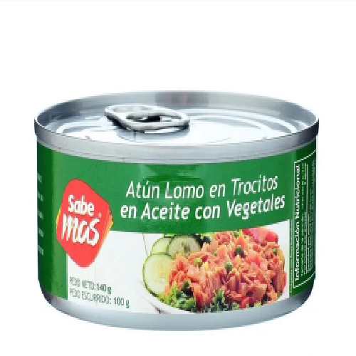 Atún Sabemas trocitos con vegetales - 100 g
